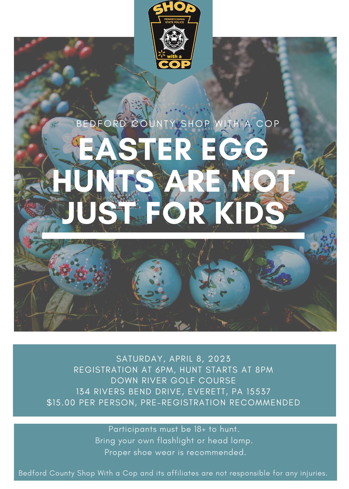 Easter Egg Hunts Are Not Just For Kids Shop with a cop Bedford County